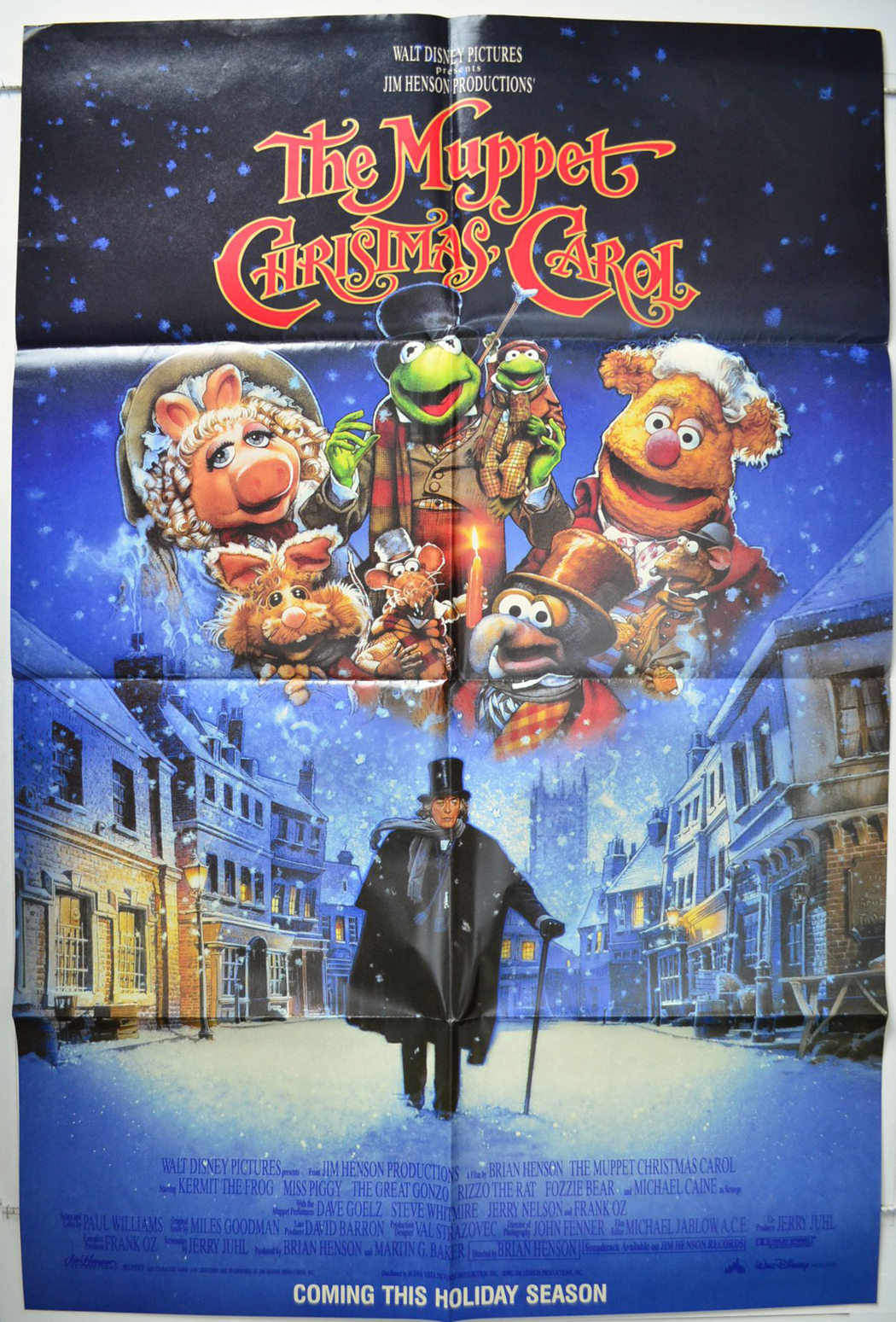 THE MUPPET CHRISTMAS CAROL (1992) Original Subway One Sheet Film Poster - Henson | eBay
