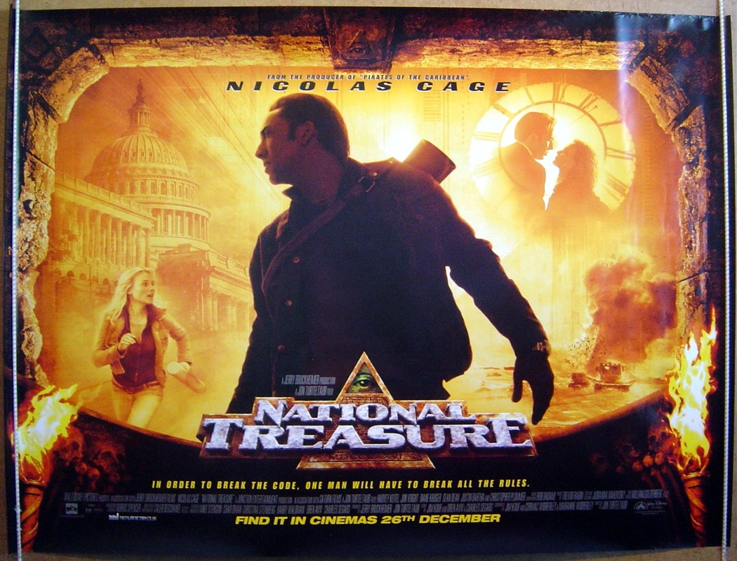 National Treasure - Original Cinema Movie Poster From pastposters.com British Quad ...1050 x 800