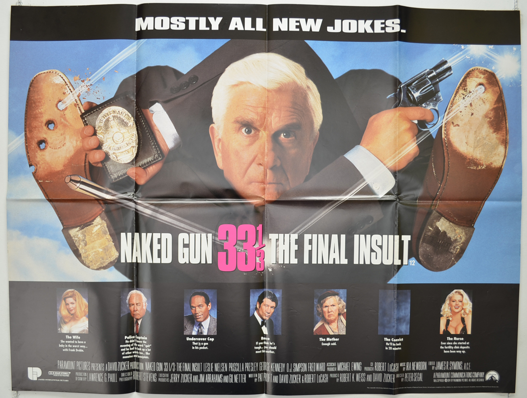 Filmposter The Naked Gun 33 1/3 Origineel 1994 50,3x33,3cm