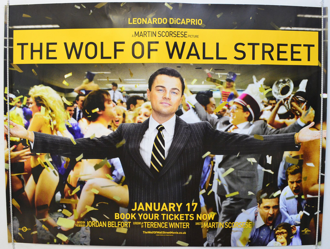 Wolf Of Wall Street (The) - Original Cinema Movie Poster From pastposters.com British ...