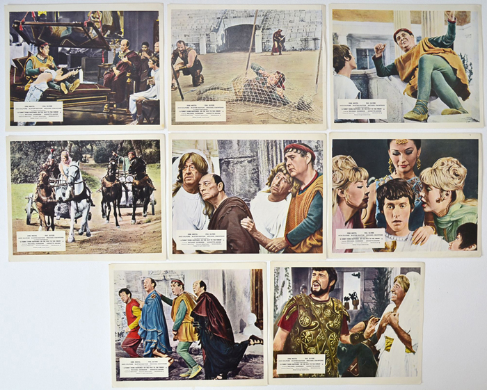 A Funny Thing Happened On The Way To The Forum <p><a> Set of 8 Lobby Cards / F.O.H. Stills </i></p>