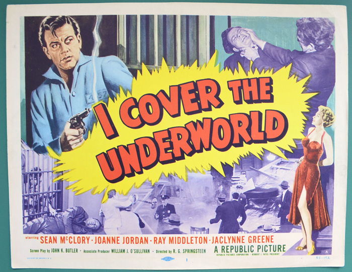 I Cover The Underworld <p><a> Single USA Lobby Card #1</i></p>