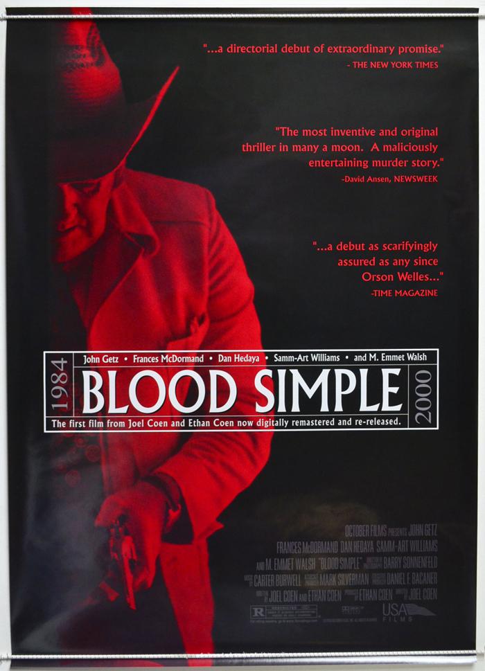 Blood Simple <p><i> (2000 re-release Poster) </i></p>
