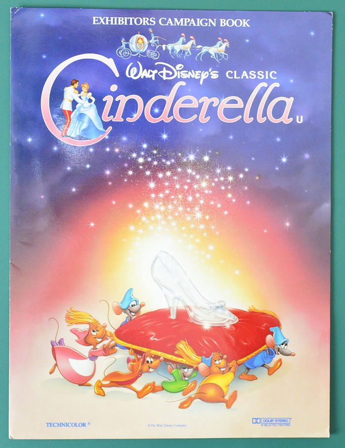 Cinderella (1991 re-release) <p><i> Original 4 Sheet Cinema Exhibitors Campaign Pressbook with Folder  </i></P>