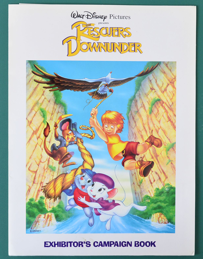 Rescuers Down Under (The) <p><i> Original 5 Sheet Cinema Exhibitors Campaign Pressbook with Outer Folder </i></p>