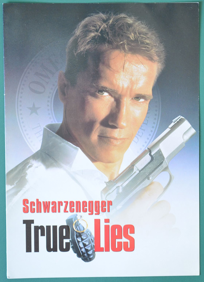 True Lies <p><i> Original 4 Page Cinema Exhibitors Synopsis / Credits Card  </i></p>