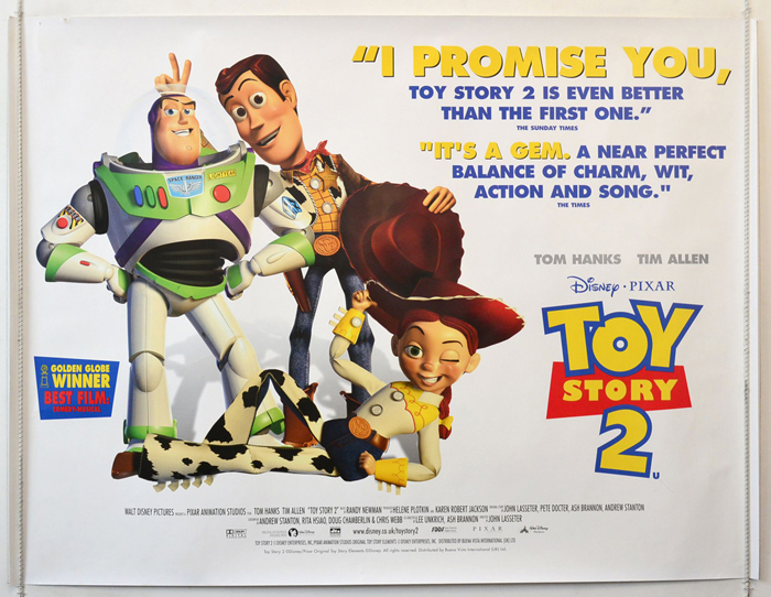 Toy Story 2 Original Cinema Movie Poster From British