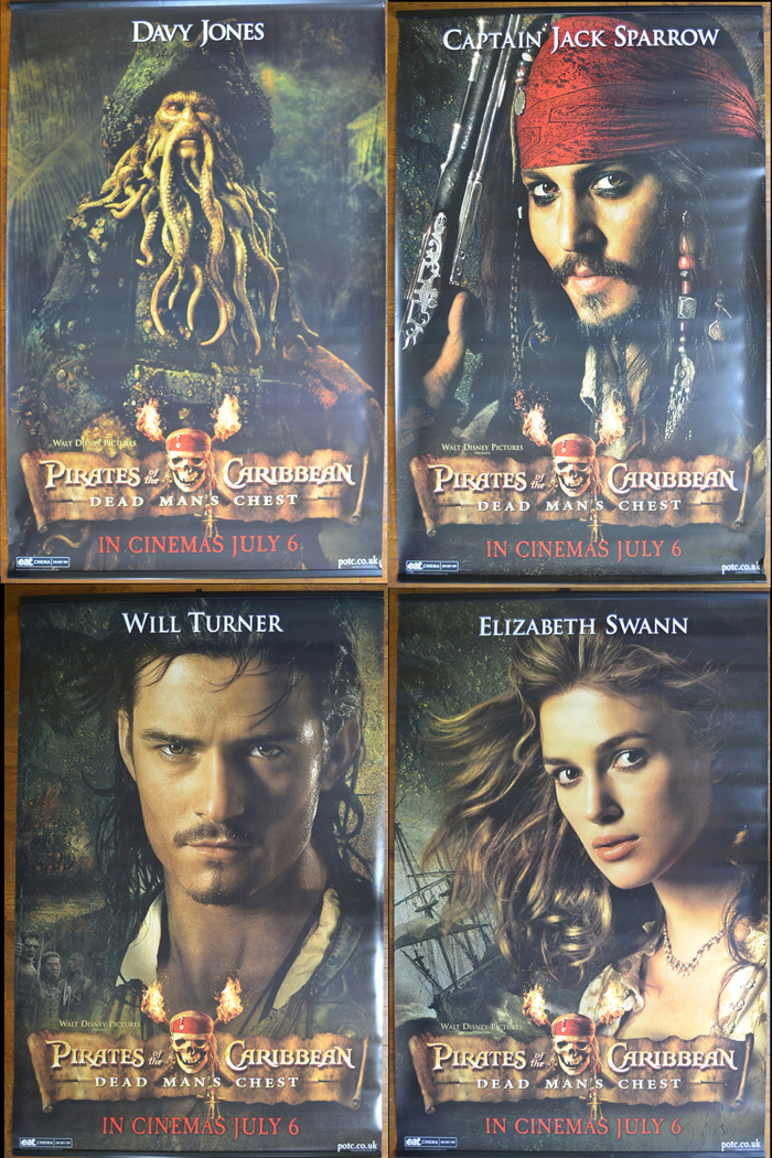 Pirates Of The Caribbean - Dead Man's Chest <p><i> (Set of FOUR Cinema Banners) </i></p>