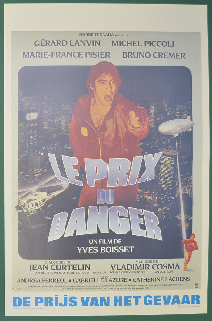 Le Prix Du Danger <p><i> (Original Belgian Movie Poster) </i></p>