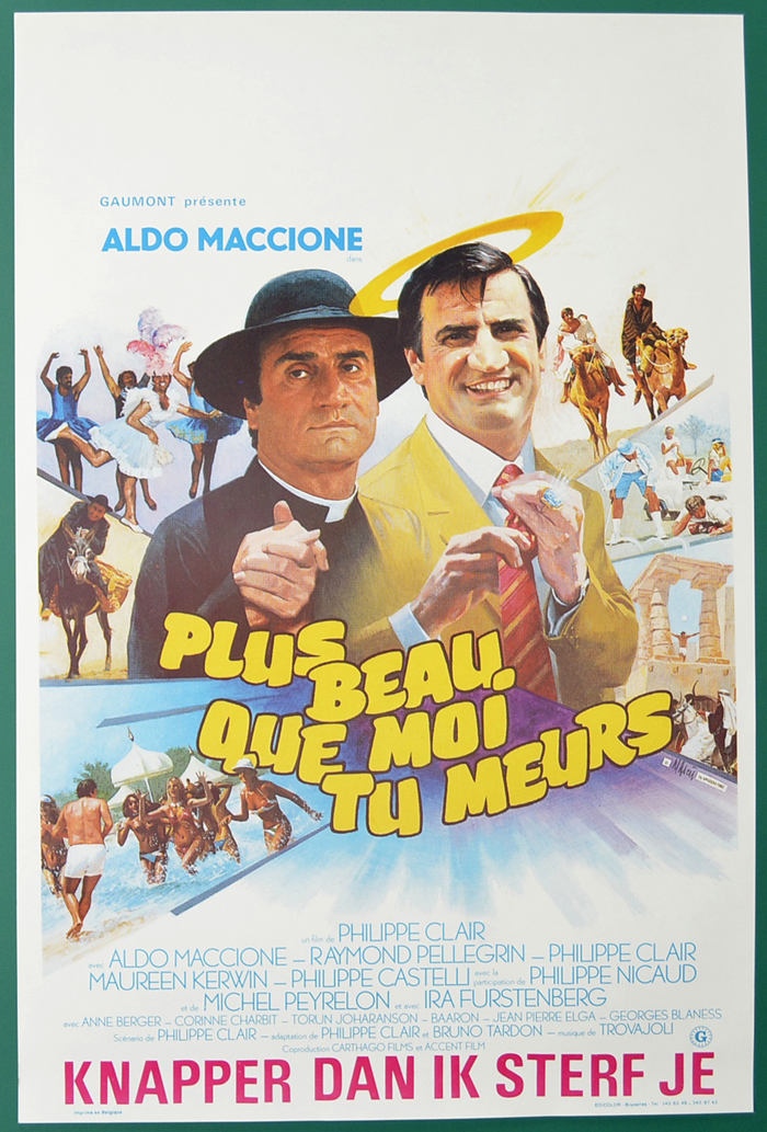 Plus Beau Que Moi, Tu Meurs <p><i> (Original Belgian Movie Poster) </i></p>