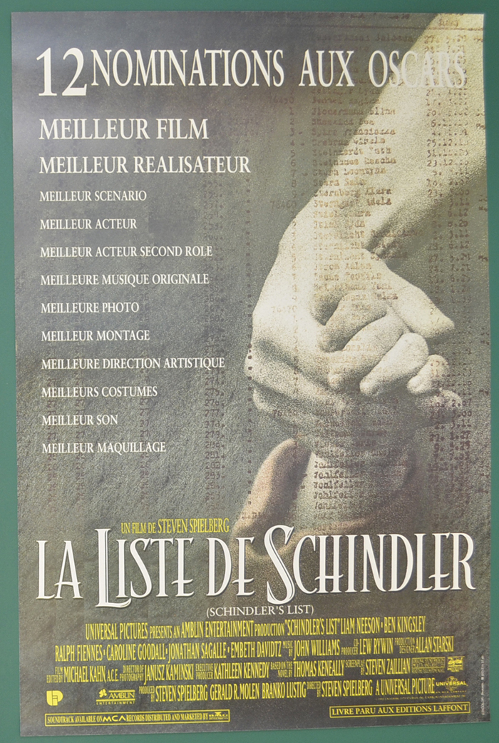 Schindler's List <p><i> (Original Belgian Movie Poster) </i></p>