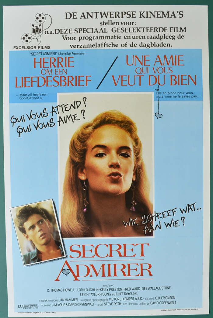 Secret Admirer <p><i> (Original Belgian Movie Poster) </i></p>