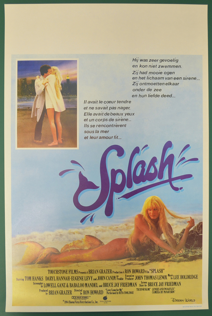 Splash <p><i> (Original Belgian Movie Poster) </i></p>