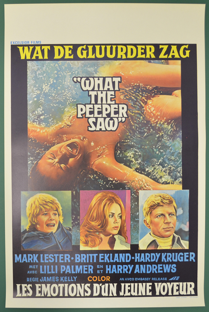What The Peeper Saw <p><i> (Original Belgian Movie Poster) </i></p>