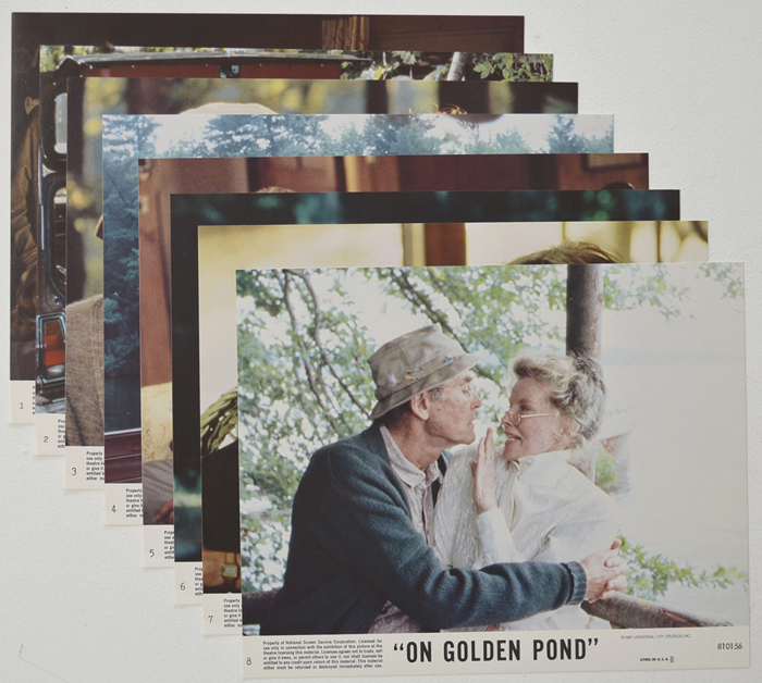 On Golden Pond <p><a> Set of 8 Original Colour Front Of House Stills / Lobby Cards </i></p>