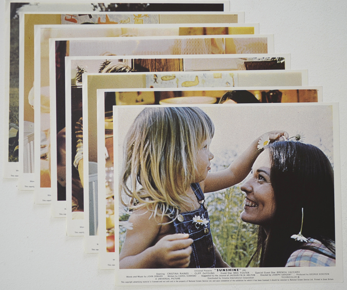 Sunshine <p><a> Set of 8 Original Colour Front Of House Stills / Lobby Cards </i></p>