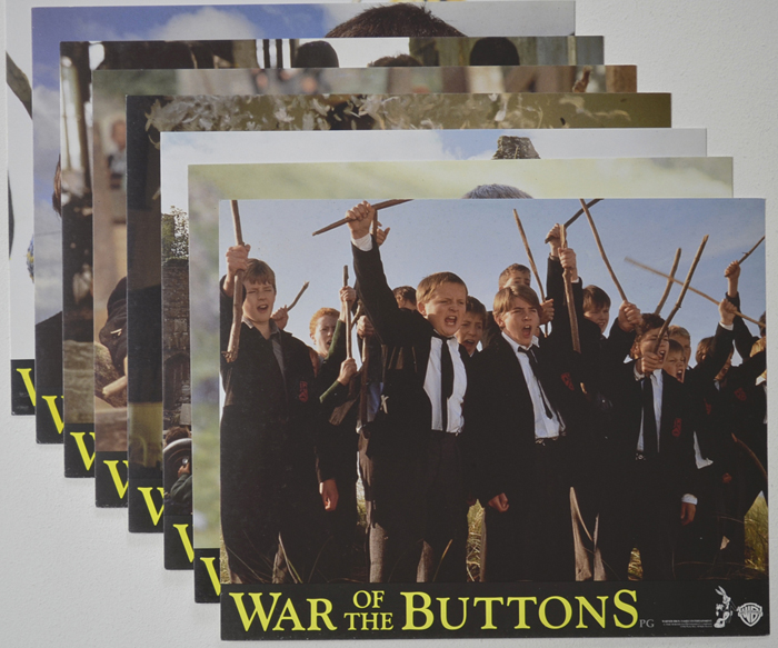 War Of The Buttons <p><a> Set of 8 Original Colour Front Of House Stills / Lobby Cards </i></p>