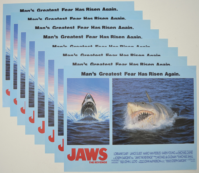 Jaws - The Revenge <p><a> Set Of 8 Cinema Lobby Cards </i></p>