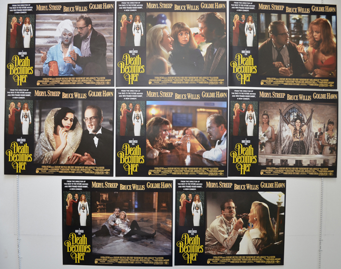 Death Becomes Her <p><a> Set Of 8 Cinema Lobby Cards </i></p>