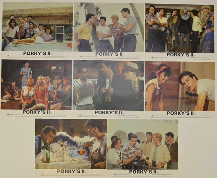 Porky's II <p><a> Set of 8 Original Lobby Cards / Colour Front Of House Stills </i></p>