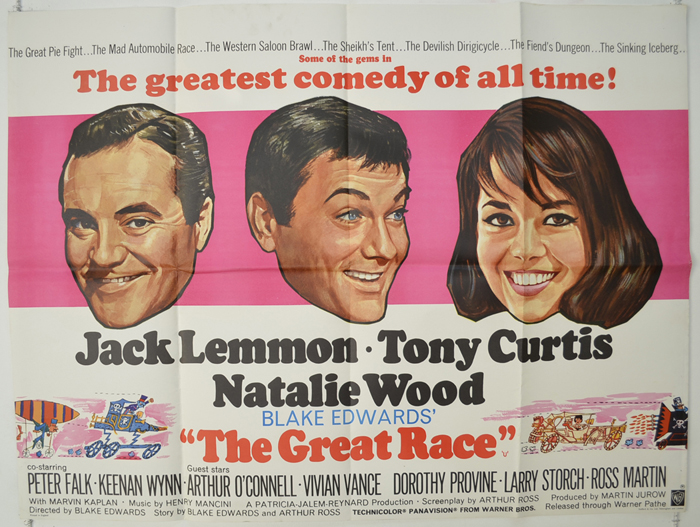  THE GREAT RACE Cinema Quad Movie Poster
