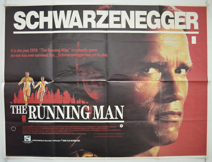 Running Man (The) - Original Cinema Movie Poster From pastposters.com