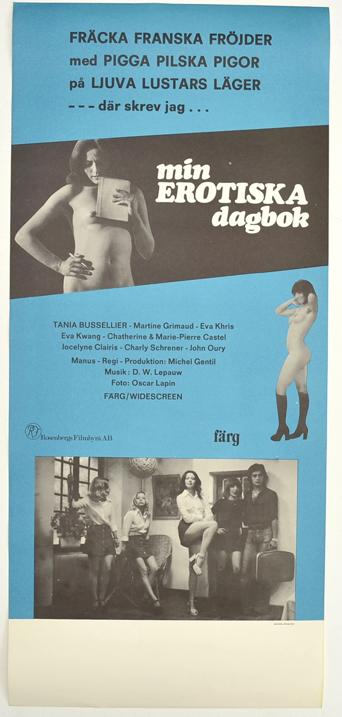 Min Erotiska Dagbok <p><i> (Swedish Stolpe/Insert Poster) </i></p>