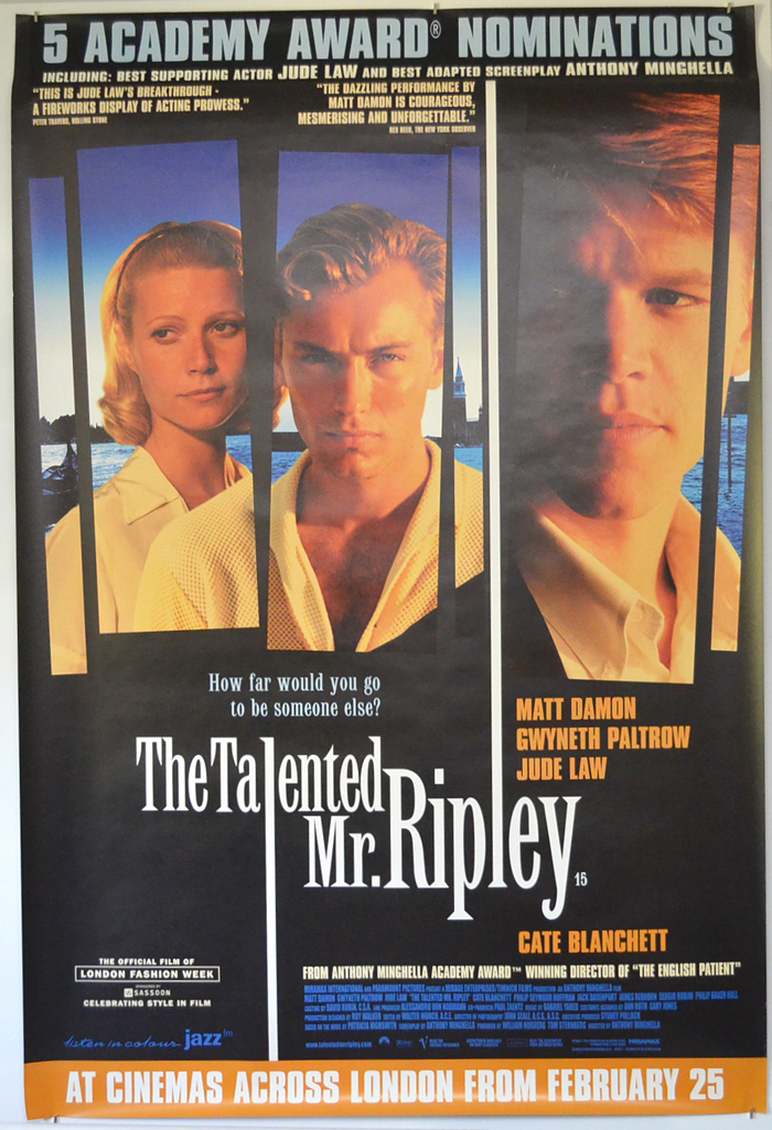 Talented Mr. Ripley (The) <p><i> (British 4 Sheet Poster) </i></p>
