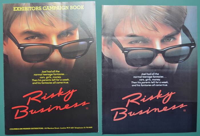 Risky Business <p><i> Original 12 Page Cinema Exhibitors Campaign Pressbook + Synopsis / Credits Leaflet </i></p>