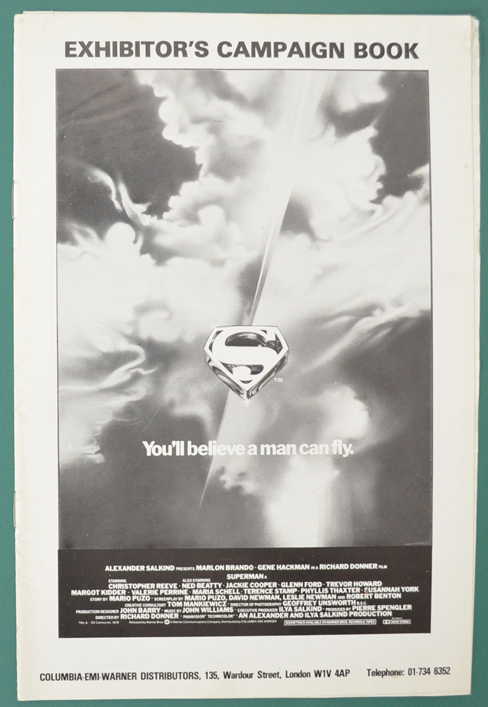 Superman <p><i> Original 12 Page Cinema Exhibitors Campaign Pressbook </i></p>