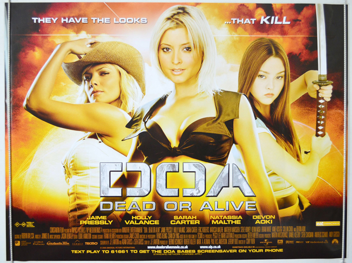 Doa Dead Or Alive Original Cinema Movie Poster From 