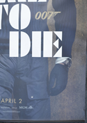 007 : NO TIME TO DIE Cinema BANNER Bottom Right 
