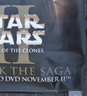 STAR WARS : EPISODE II - ATTACK OF THE CLONES Cinema Bus Stop Movie Poster Bottom Right 