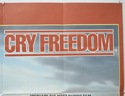 CRY FREEDOM (Top Right) Cinema Quad Movie Poster