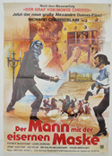 Man In The Iron Mask (The) <p><i> (German Movie Poster) </i></p>