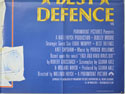 BEST DEFENCE (Bottom Right) Cinema Quad Movie Poster