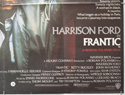 FRANTIC (Bottom Right) Cinema Quad Movie Poster