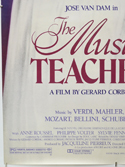 THE MUSIC TEACHER (Bottom Left) Cinema One Sheet Movie Poster