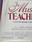 THE MUSIC TEACHER (Bottom Left) Cinema One Sheet Movie Poster