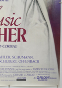 THE MUSIC TEACHER (Bottom Right) Cinema One Sheet Movie Poster
