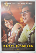 BATTLE OF THE SEXES Cinema One Sheet Movie Poster