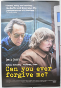 CAN YOU EVER FORGIVE ME Cinema One Sheet Movie Poster