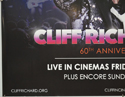 CLIFF RICHARD LIVE - 60TH ANNIVERSARY TOUR (Bottom Left) Cinema Quad Movie Poster