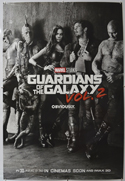 GUARDIANS OF THE GALAXY VOL. 2 Cinema One Sheet Movie Poster