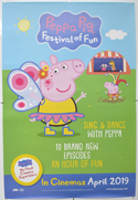 PEPPA PIG FESTIVAL OF FUN Cinema One Sheet Movie Poster