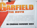 GARFIELD THE MOVIE (Bottom Right) Cinema Quad Movie Poster