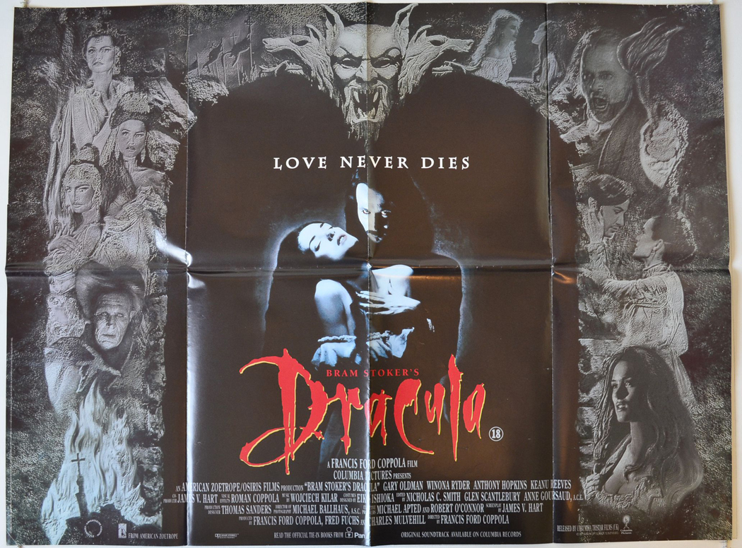 Bram Stoker's Dracula - Original Cinema Movie Poster From pastposters.com  British Quad Posters and US 1-Sheet Posters