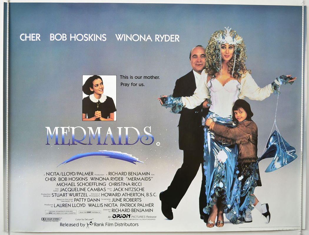 Mermaids Movie Poster 2" x 3" Refrigerator Locker MAGNET Ryder Cher Hoskins 
