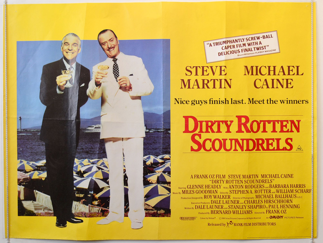 Dirty Rotten Scoundrels Movie Poster 2" x 3" Refrigerator Locker MAGNET Martin 