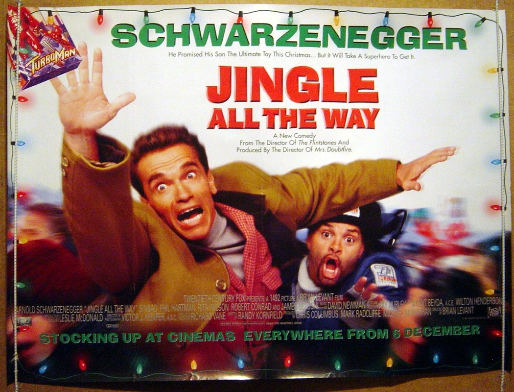 1996 Jingle All the Way Theatrical Release 11x17 Movie Poster 